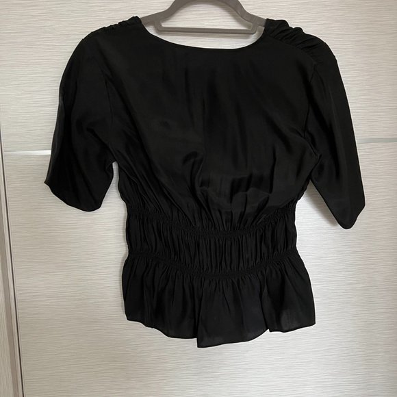 Frame Black Silky Blouse - Picture 3 of 4